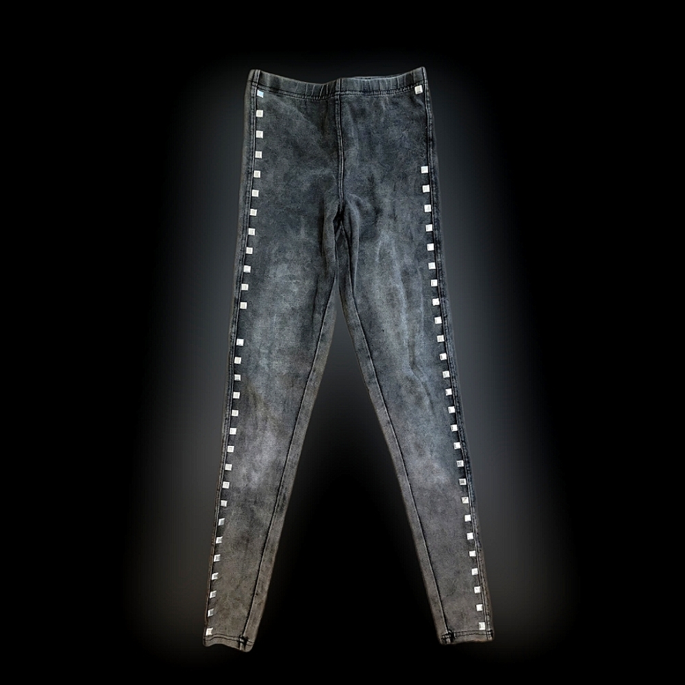 Vintage punk studded Jean high waisted leggings Size xs/s